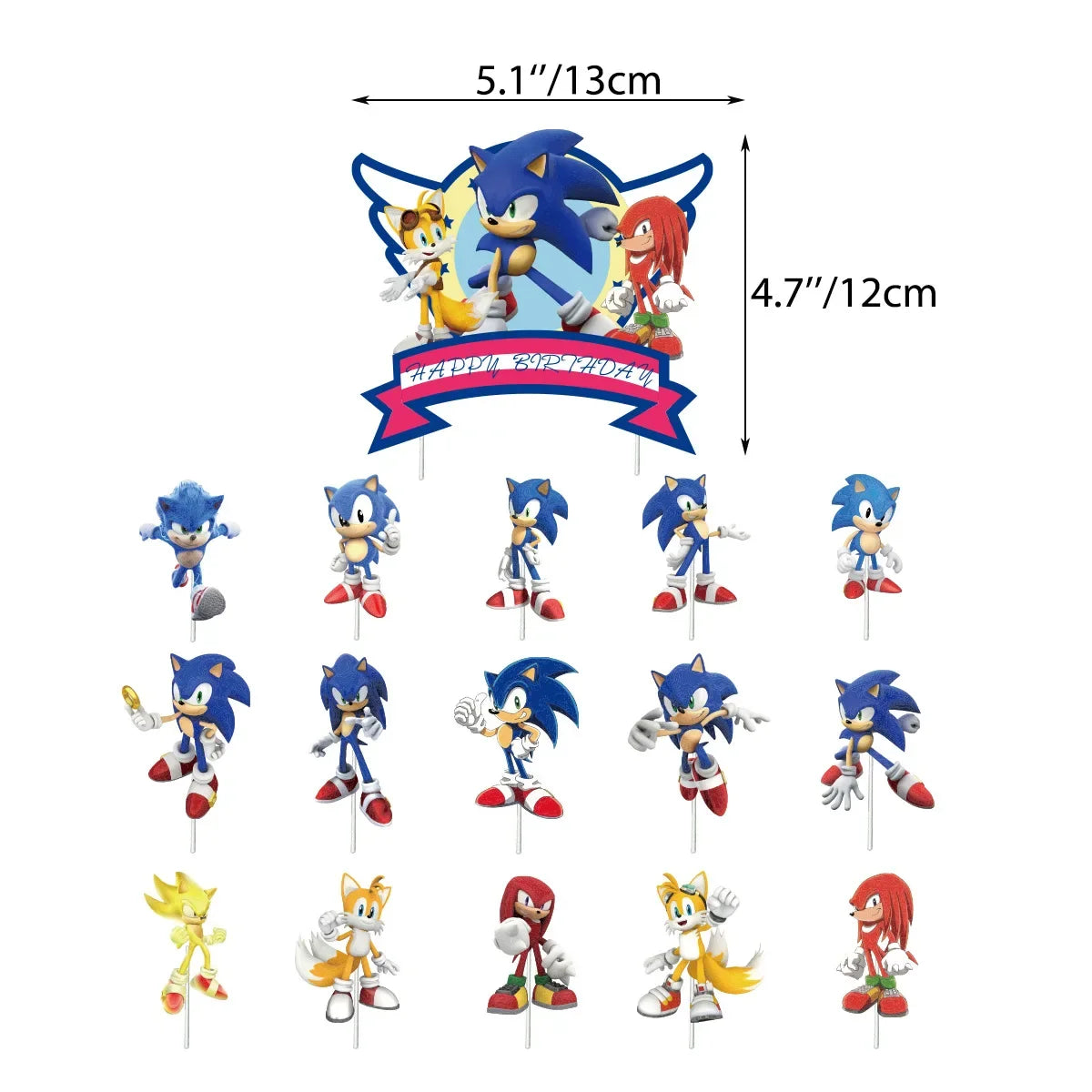 Sonic Birthday Party Supply Decorations