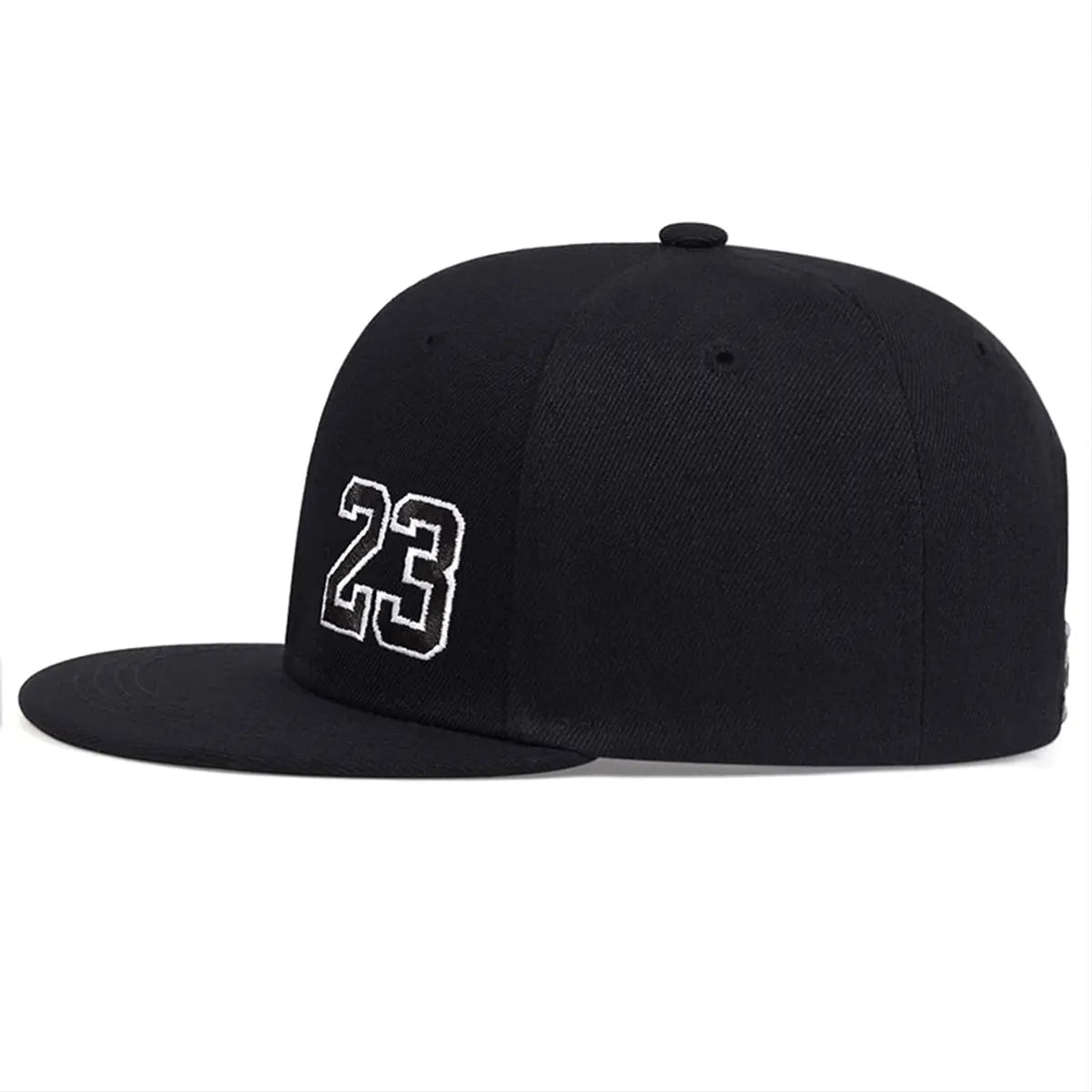 Men's One-Piece Unisex Hat with Number 23 Embroidery, Hip-Hop Style, Adjustable for Sun Protection, Ideal for Leisure, Spring and Autumn Travel, and Vacation.