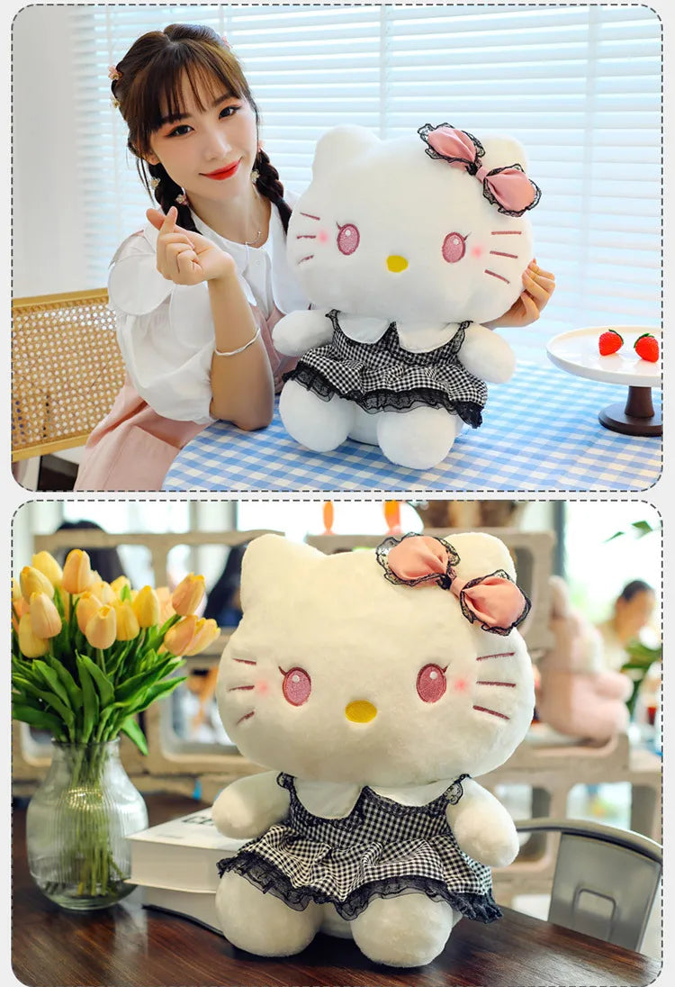 70cm Big Size Sanrio Hello Kitty Anime Plus Stuffed Doll Cartoon Anime Character Cute Throw Pillow As A Holiday Gift for Friends