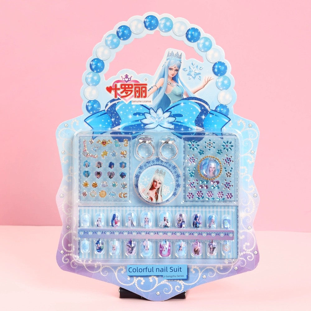 Ye Luoli Ice Princess Gem Girl Toy Nail Sticker