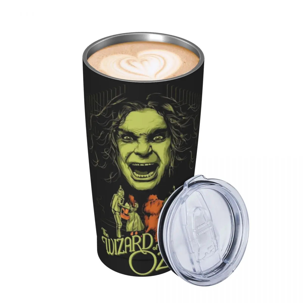 Wizard Of Ozzy Osbourne Tumbler With Straw Stainless Steel Tumblerst 20oz