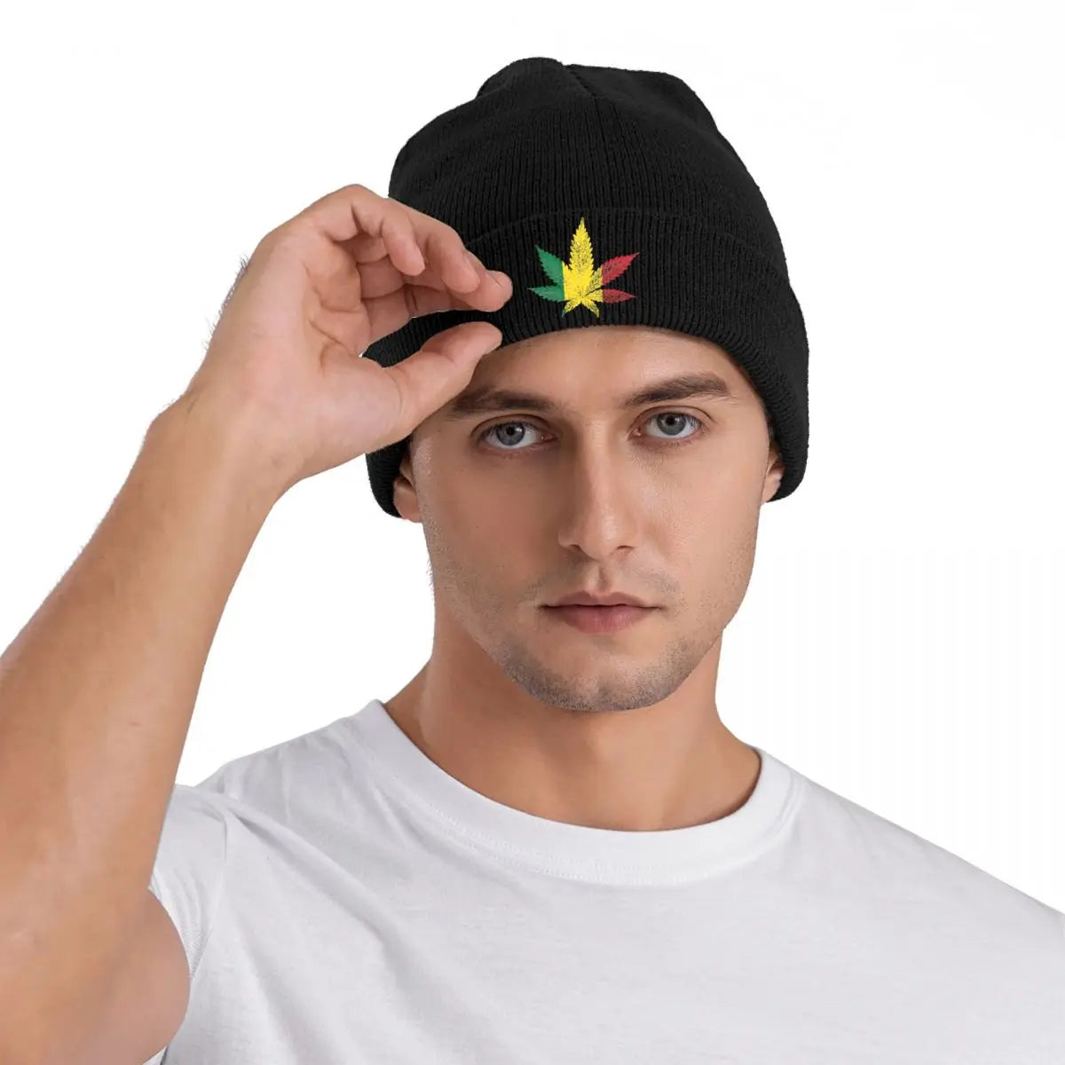 420 Rastafari Cannabis Leaf Knitted Caps