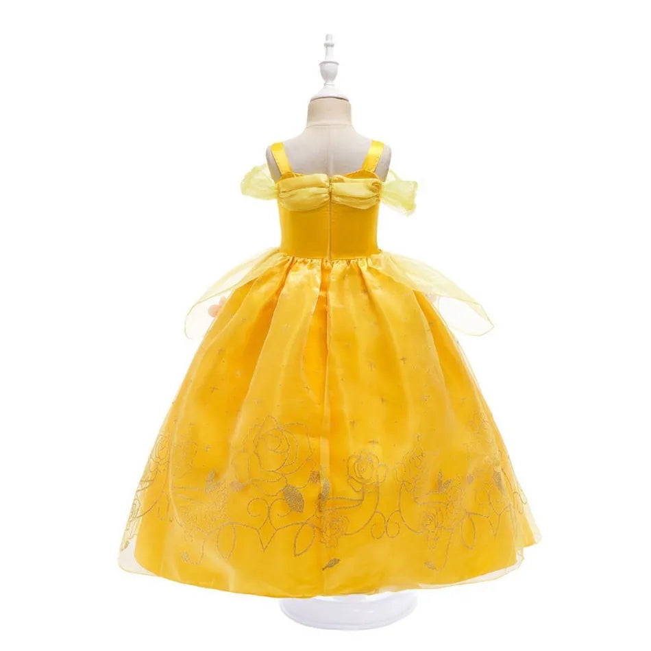 Disney Belle Dress Children Princess Costume
