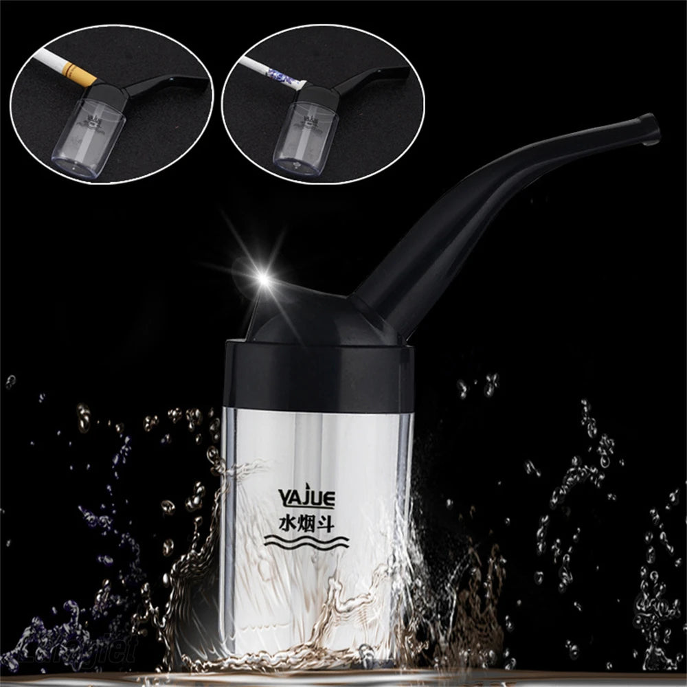 Mini Water Cigarette Pipe Washable Cigarette Holder Filter Portable Multiple Hookah Tobacco Pipe Smoking Tools For Men's Gift
