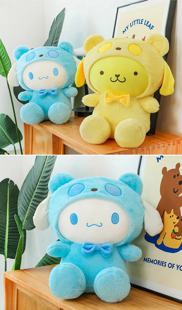 35/45cm Cute Cinnamoroll Toys Pudding Dog Plush Doll Gives Friend and Child Birthday Gift Pillow for Kids