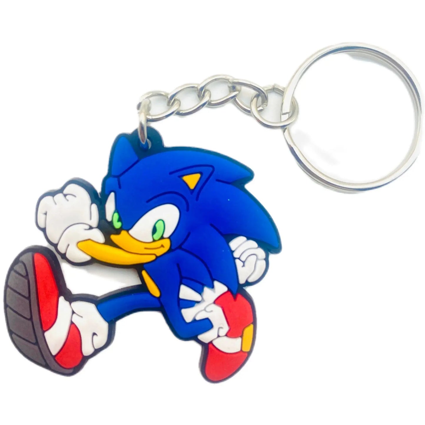 New Sonic The Hedgehog Key Chain Pendant Key Chain Hangings Pvc Japanese Anime Key Ring Schoolbag Decoration