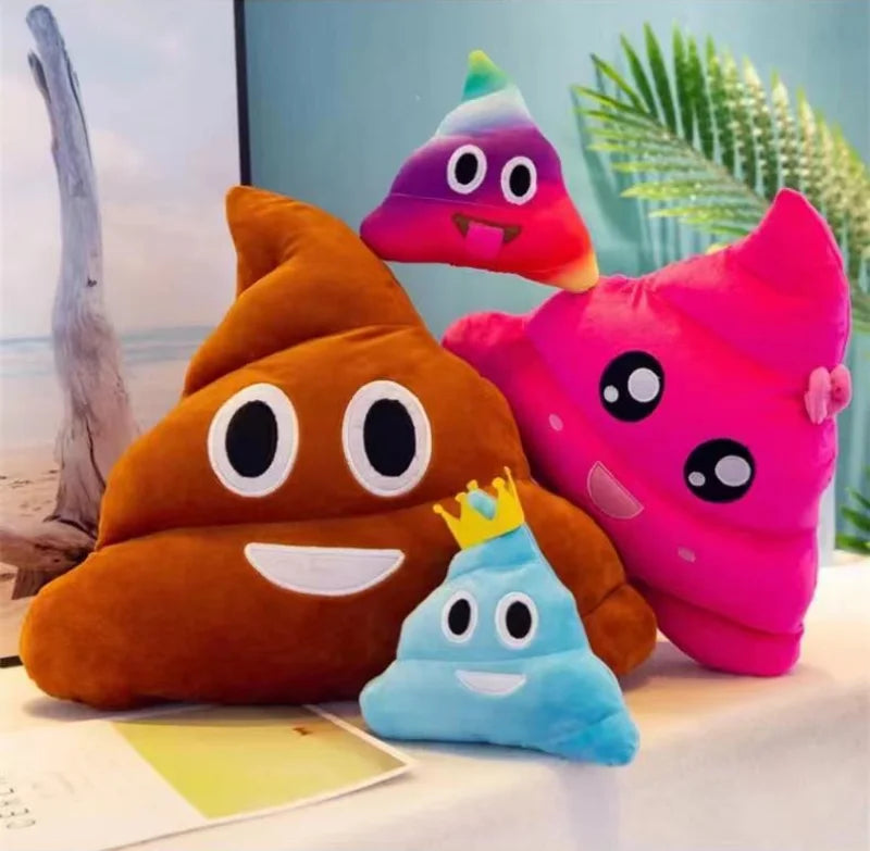 Funny Super Poop Pillow Plush Toy Creative Cute Face Expression Shit Doll Stuffed Toy for Children Kids Birthday Christmas Gifts