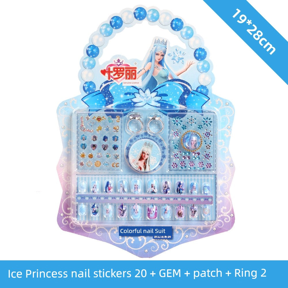 Ye Luoli Ice Princess Gem Girl Toy Nail Sticker