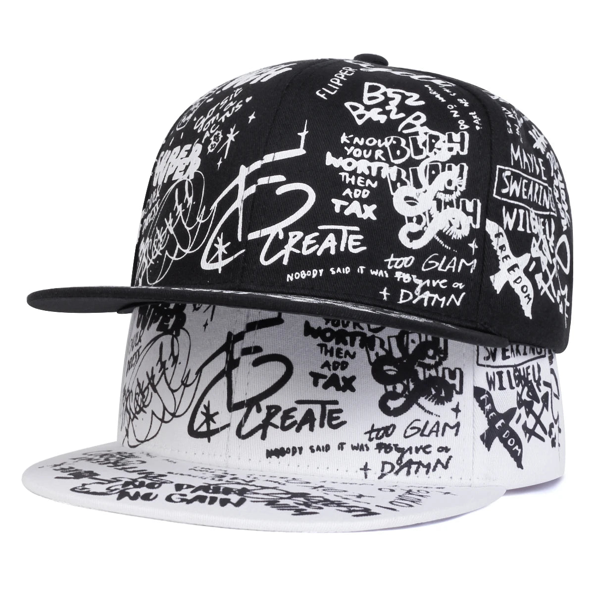 MENS 88 Letter Graffiti' Hip Hop Hat, one-piece and adjustable, perfect for outdoor sun protection. It's ideal for leisure activities, as well as spring and autumn travel, or vacationing.