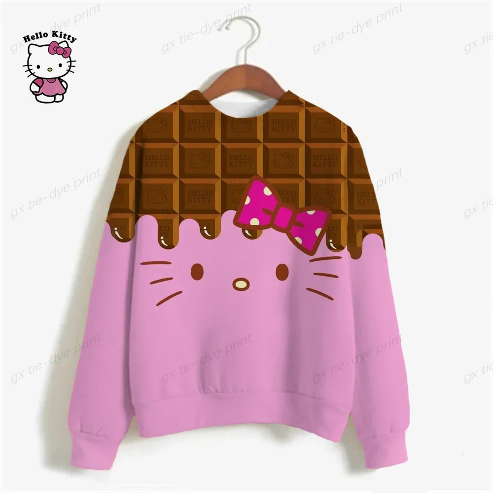 HELLO KITTY Oversized Hoodie For Women.