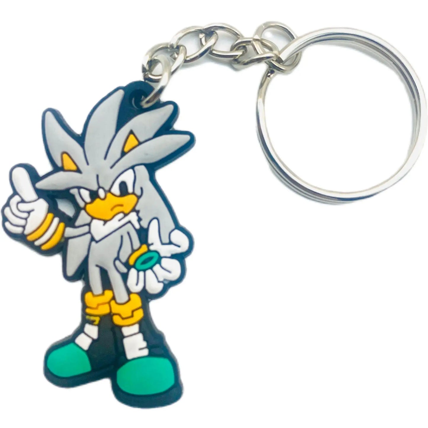New Sonic The Hedgehog Key Chain Pendant Key Chain Hangings Pvc Japanese Anime Key Ring Schoolbag Decoration