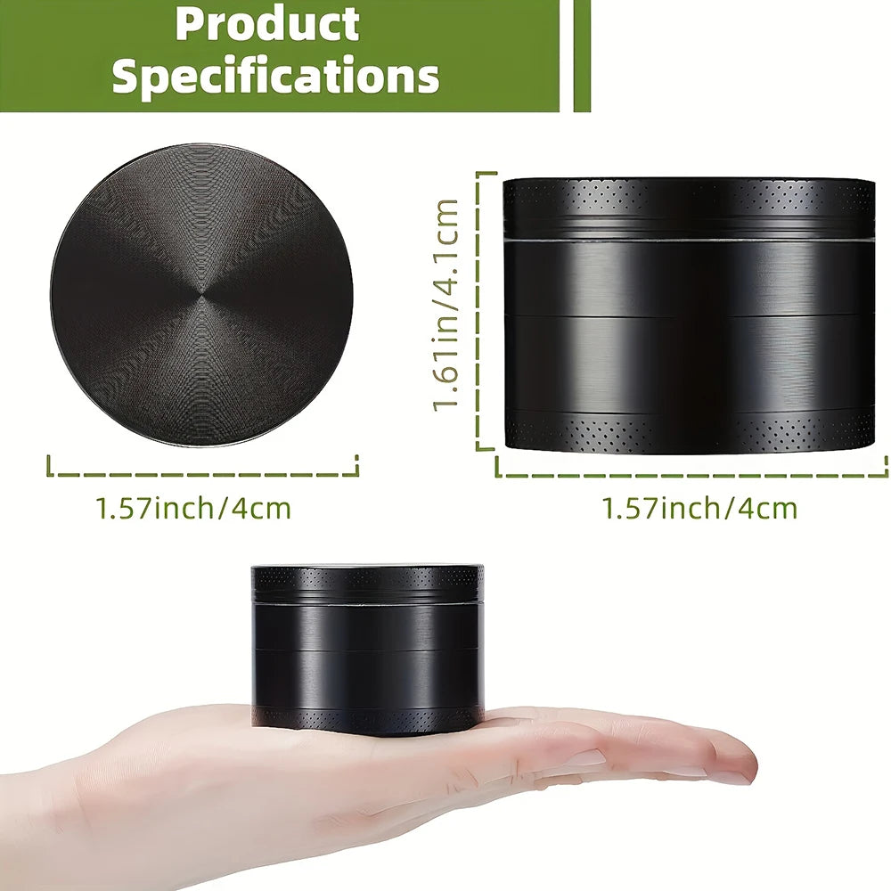 Rolling Tray Plate 40mm Metal Herbal Grass Grinder Kit 18x12.5cm Tinplate Smoking Accessories Gift Smoke Case