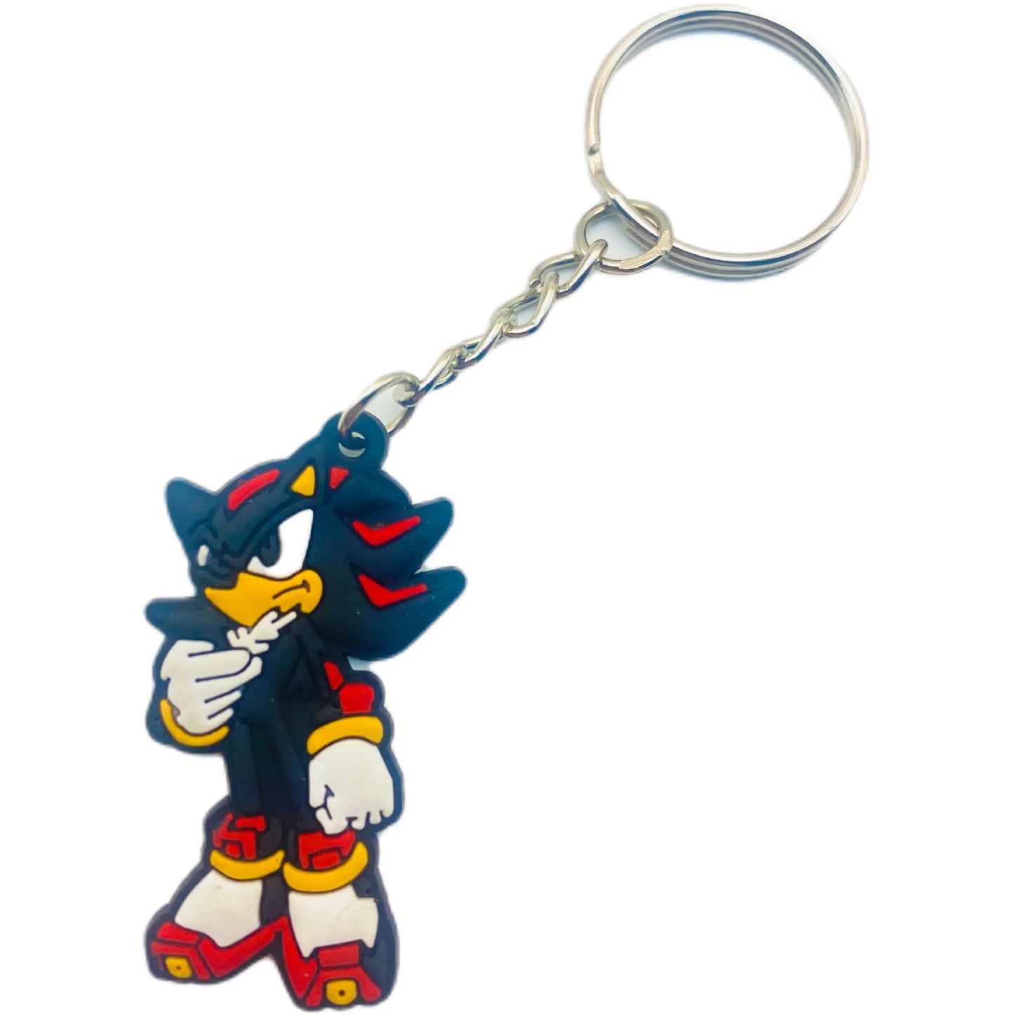 New Sonic The Hedgehog Key Chain Pendant Key Chain Hangings Pvc Japanese Anime Key Ring Schoolbag Decoration