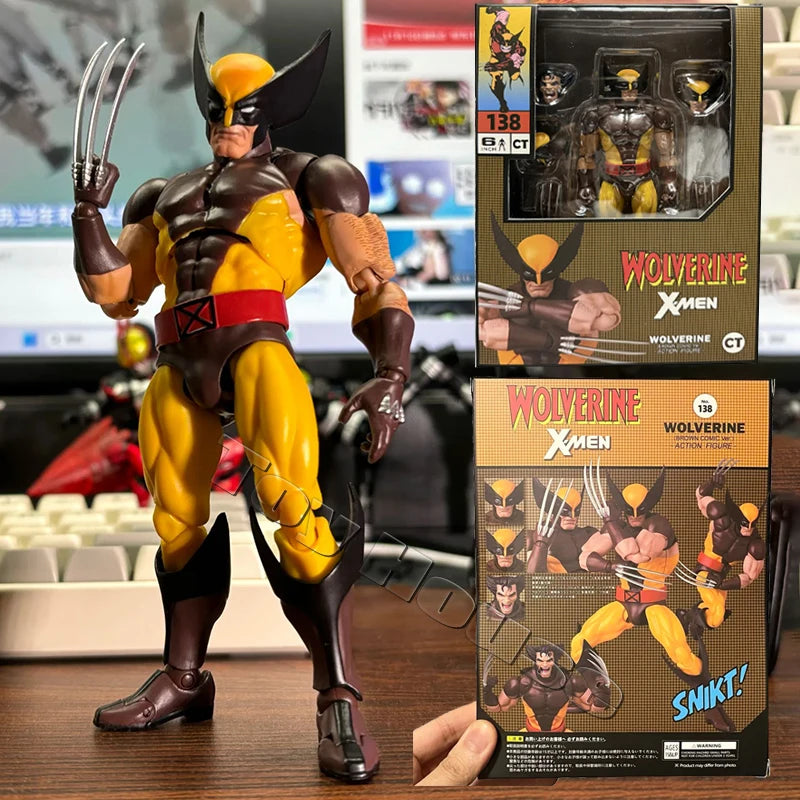 New Ct Toys Wolverine Deadpool Anime Figure Mafex 138 Deadpool 3 Movie Action Figure Figurine Model Statue Collection Toys Gifts
