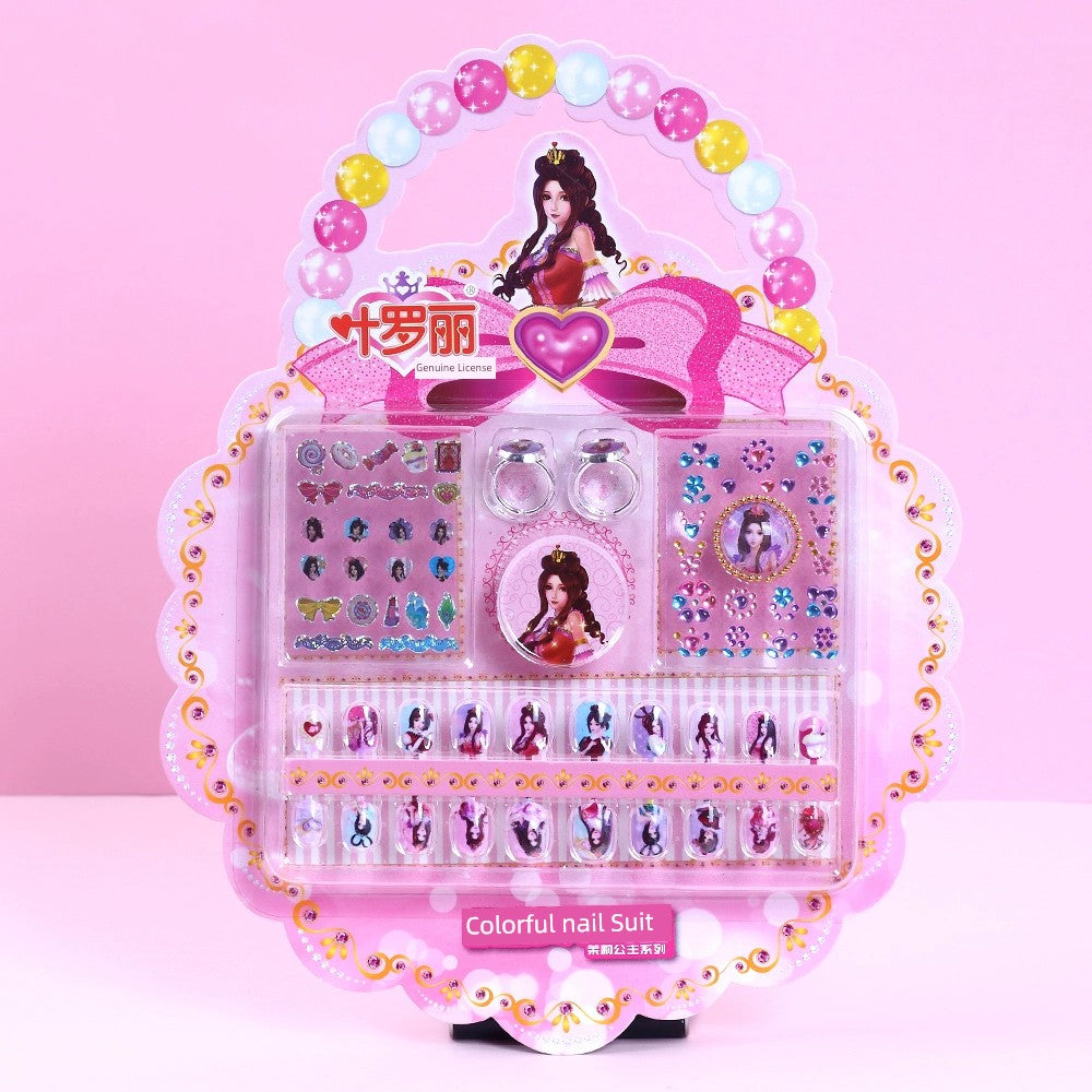 Ye Luoli Ice Princess Gem Girl Toy Nail Sticker