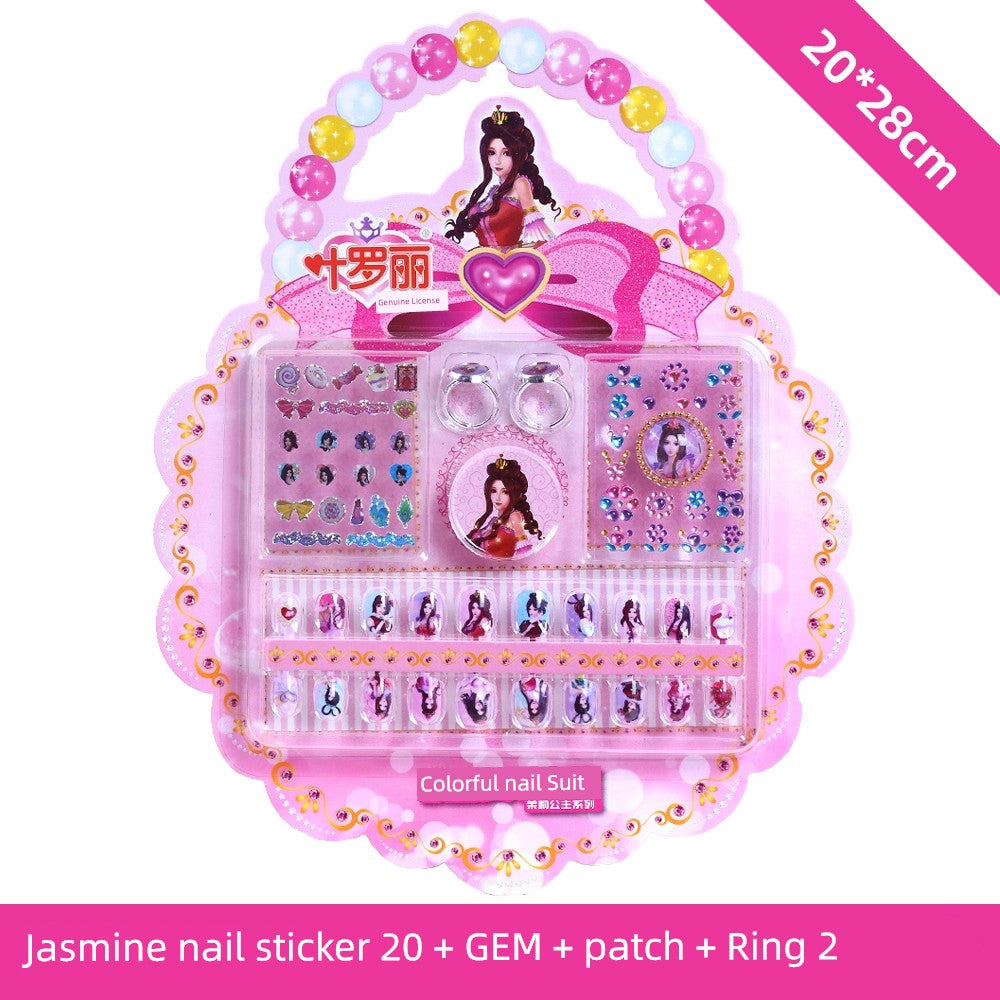 Ye Luoli Ice Princess Gem Girl Toy Nail Sticker