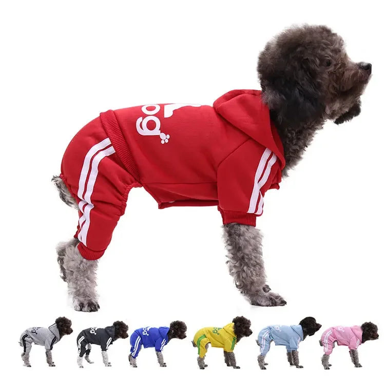 Adidog Dog Clothes Autumn and Winter Sweatshirt.s**PET SUPPLIES**