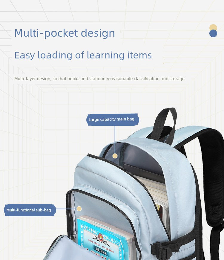 NBA Joint Name New Arrival Large Capacity Schoolbag Boys Primary School Students Kids Niche Style Kobe Star James Men's Lightweight
