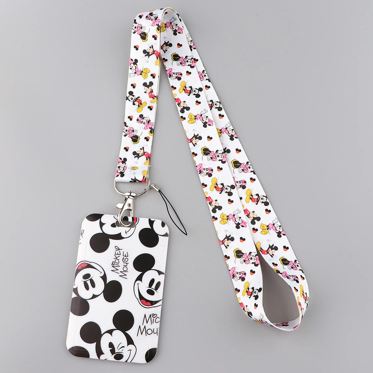 DISNEY Minnie Mouse Keychain Lanyard ID Badge Holder