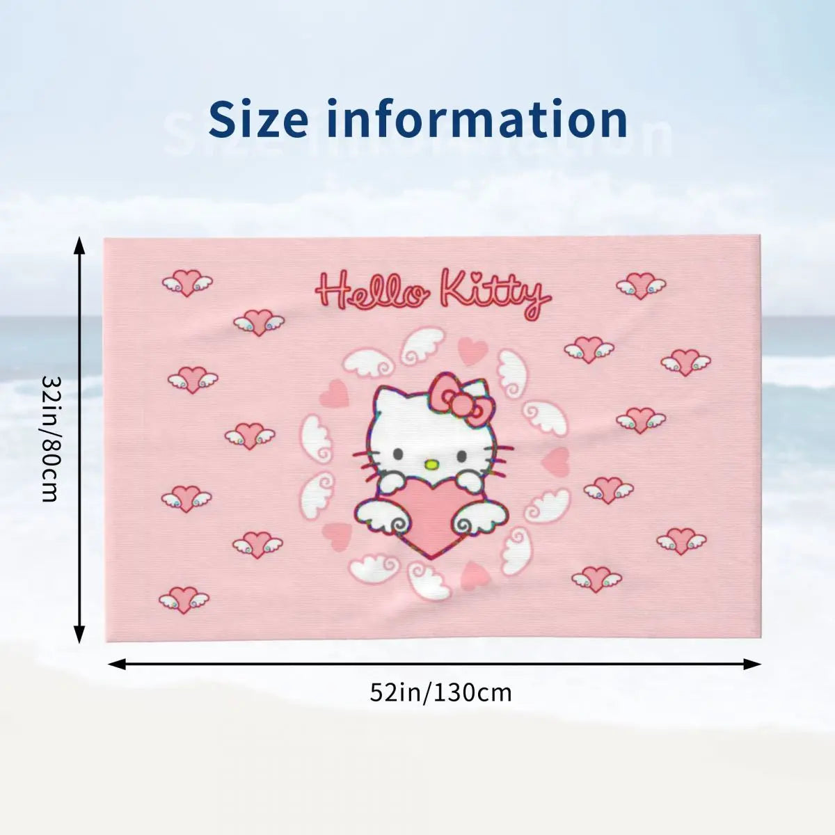 Hello Kitty Cartoon Beach Towel Quick Dry