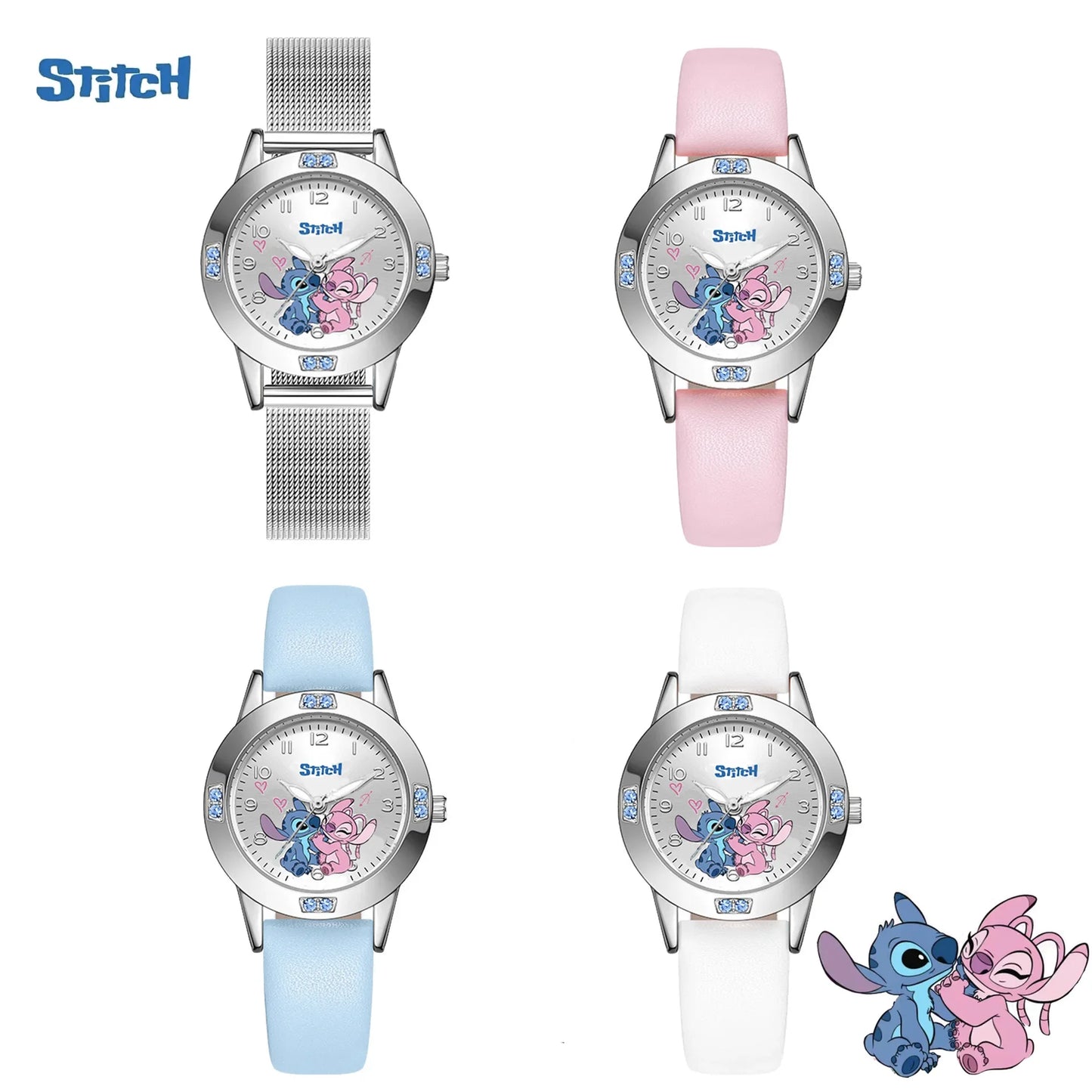 Lilo & Stitch Girl Watches Diamond Quartz Watch