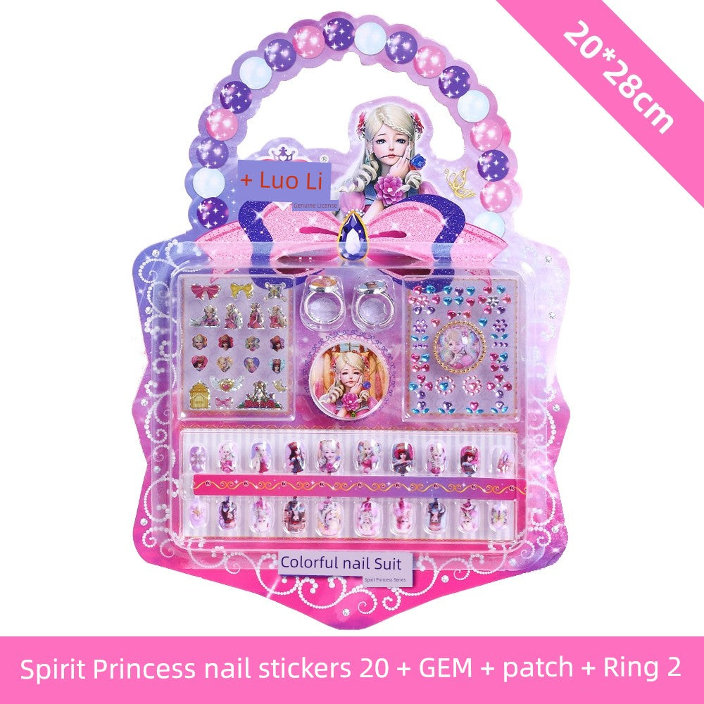 Ye Luoli Ice Princess Gem Girl Toy Nail Sticker