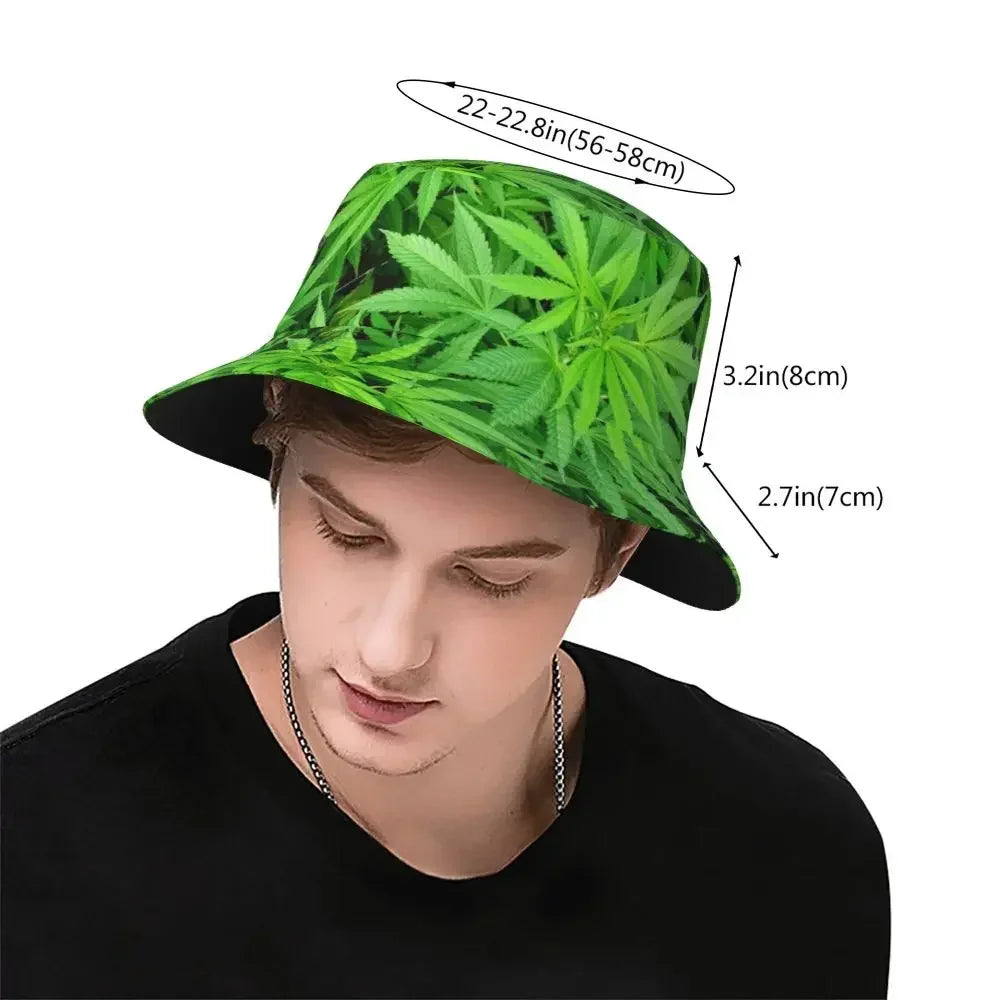 420 Marijuana Cannabis Weed Pot Plants Bucket Hat