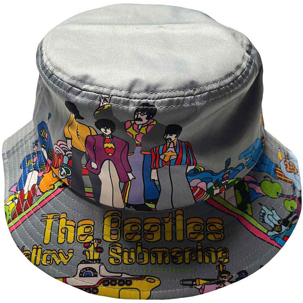 πΆ The Beatles Yellow Submarine Bucket Hat β Psychedelic Pop Art Style