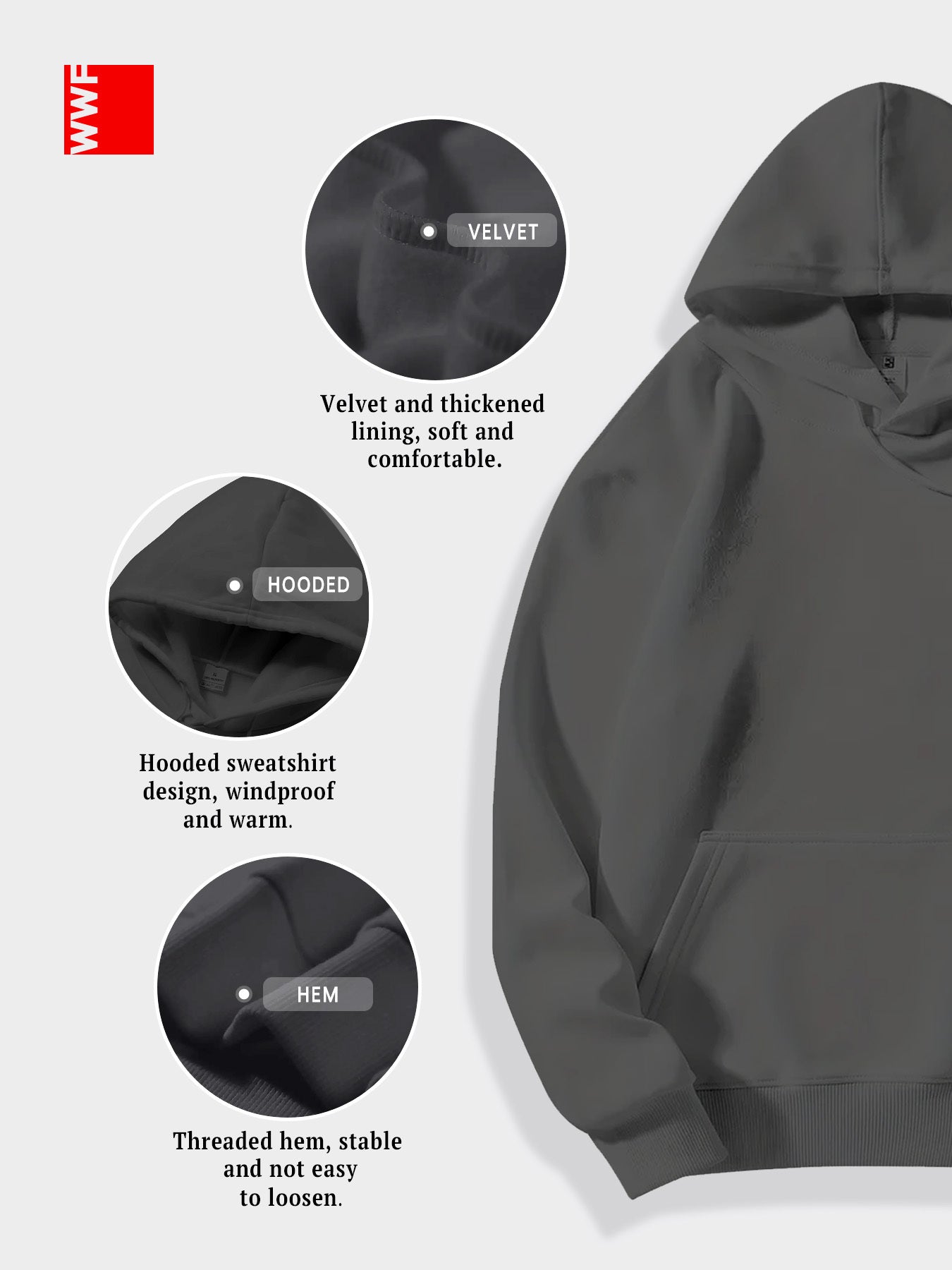 1pc Hussle BLK Graphic Hoodie for Men and Women - Cotton Blend Street Style Pullover with Drawstring, Long Sleeve, Kangaroo Pocket - Digital Heat Transfer Portrait Design, Regular Fit Hooded Sweatshirt for Casual Daily Wear