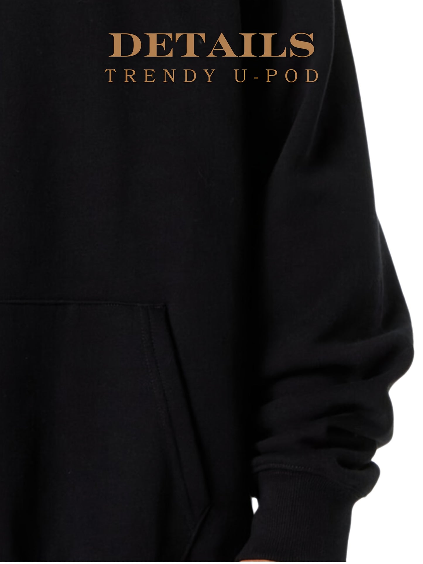Print in USA Long Sleeve Hooded Sweatshirt, Good Buds Stick Together Trendy Hoodie, Cool Pullover Kangaroo Pocket Without Drawstring for Men and Teens, Best Gifts for Family with Fast Delivery