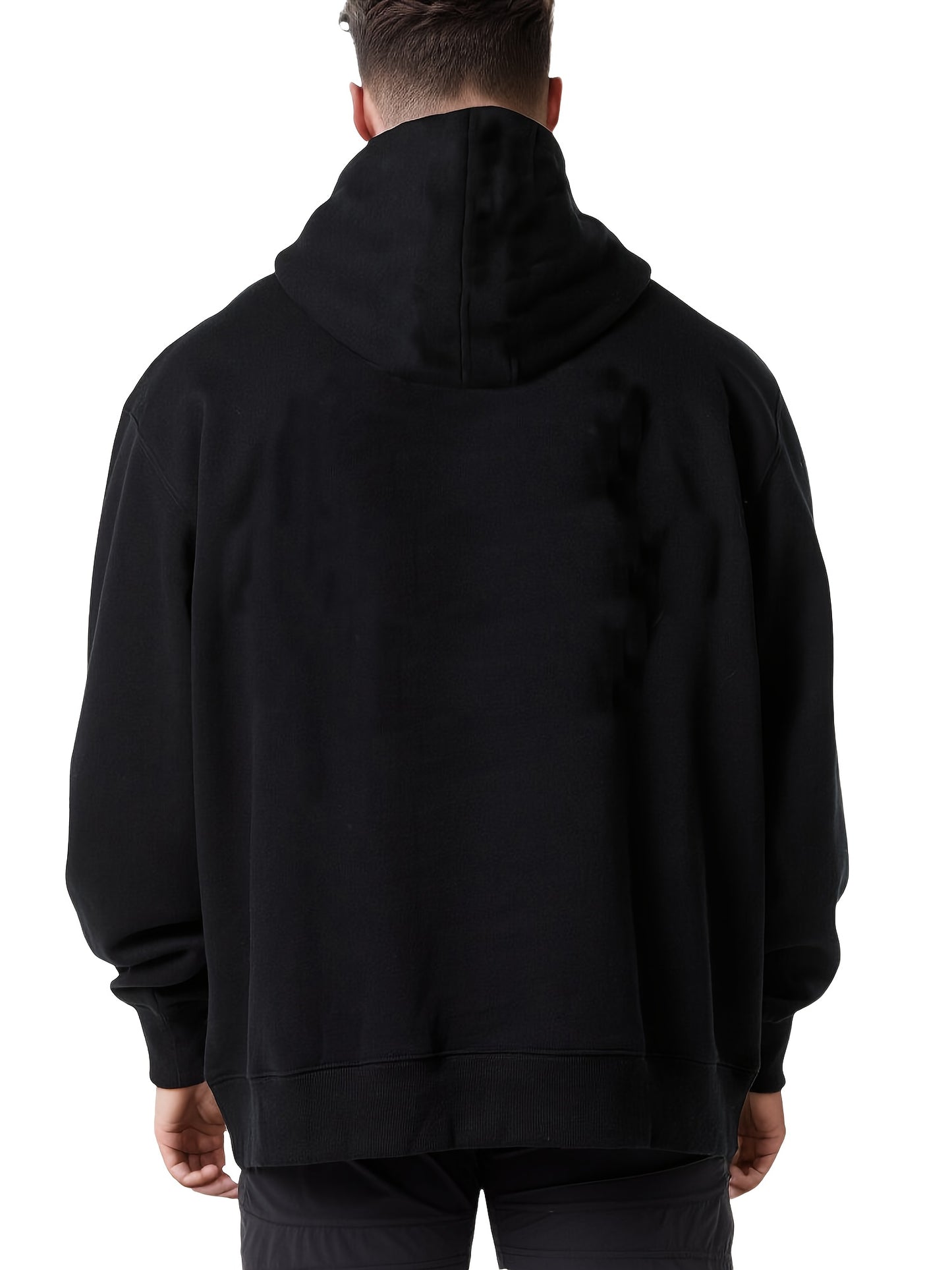Print in USA Long Sleeve Hooded Sweatshirt, Good Buds Stick Together Trendy Hoodie, Cool Pullover Kangaroo Pocket Without Drawstring for Men and Teens, Best Gifts for Family with Fast Delivery