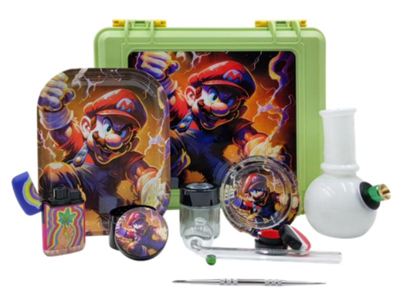 Mario-Themed Smoking Accessories Set: