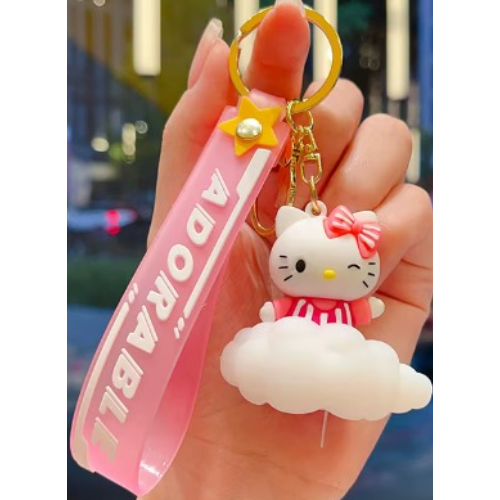 Whether unlocking doors in the dark or simply showing off your love for Hello Kitty, this keychain is the perfect companion.