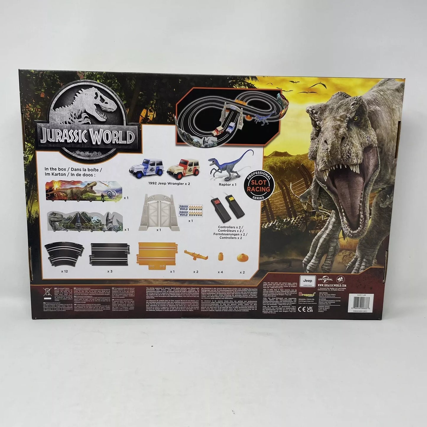 Dino-Powered Thrills: Jurassic Park Slot Car Racing Sets!