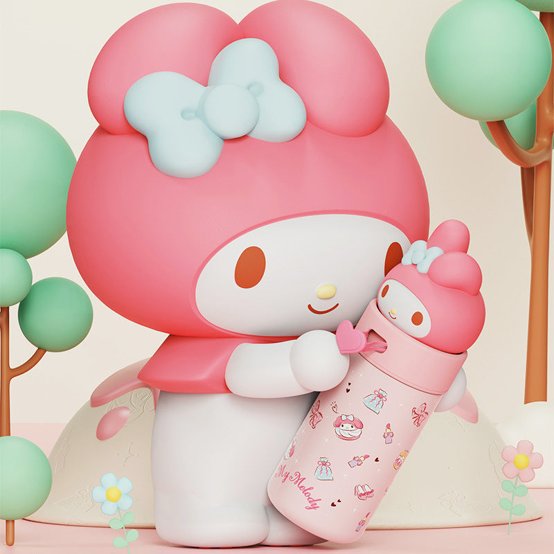Sanrio Kuromi & Melody Insulated Stainless Steel Mug - Portable, Cute Thermal Cup for All