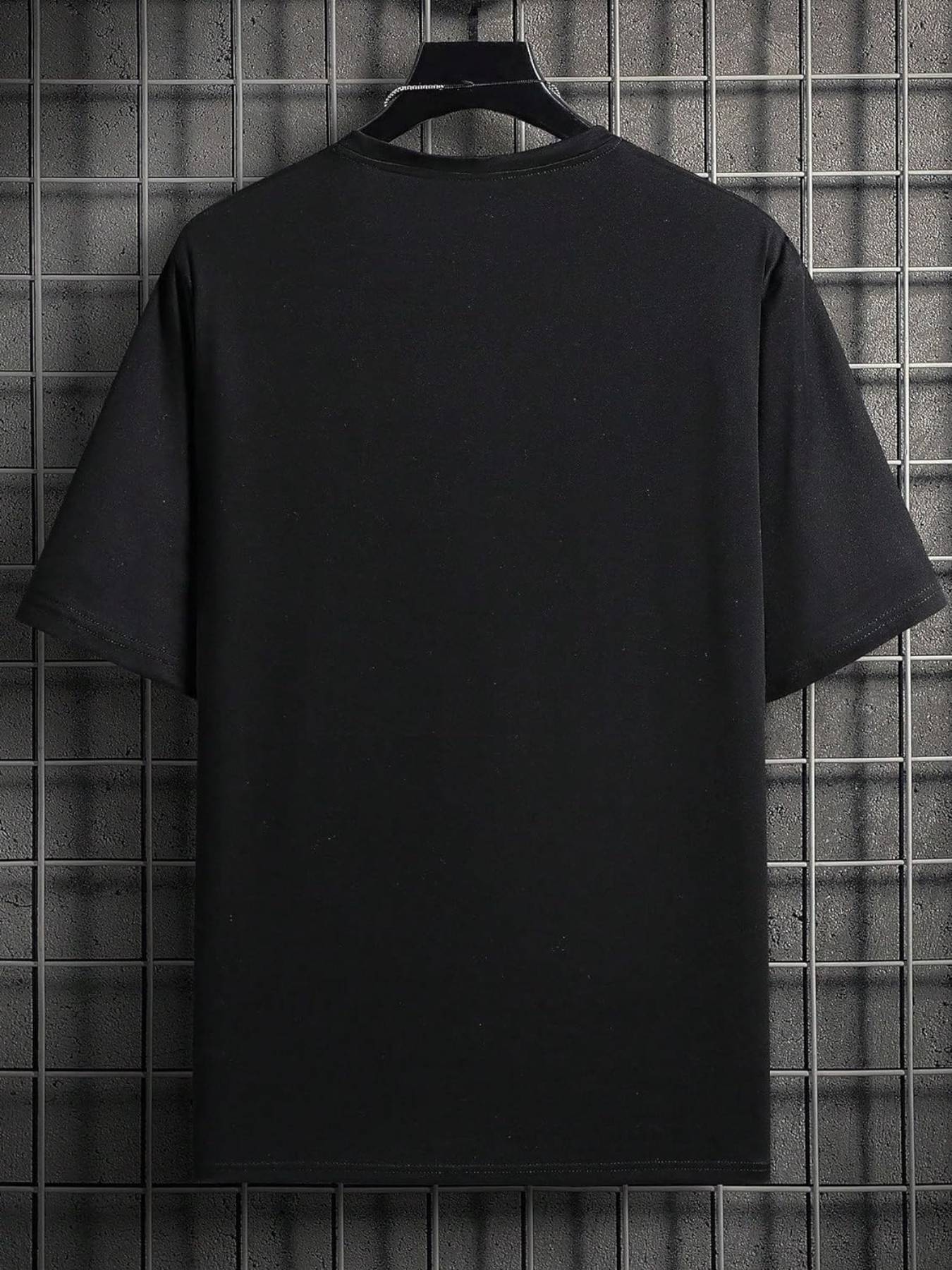 Unisex Graphic Printed Black T-Shirt