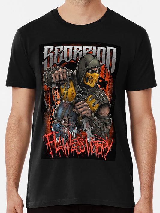 ScorpioN Classic T-Shirt Copy Premium T-Shirt, Casual Unisex Short Sleeve Tee Tops, Youth & Adult Black T Shirt, Halloween Gift, Christmas Gift