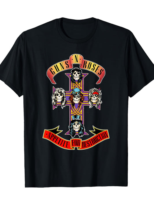 Guns N 'Roses Official Cross T-Shirt