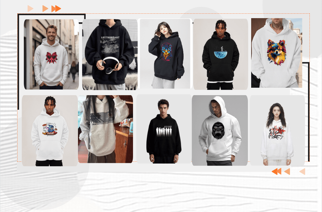 EWHSpring and Autumn New Men's Hoodie Hip Hop Fashion Hoodie BackWOODS Printed Sports CoatDF006