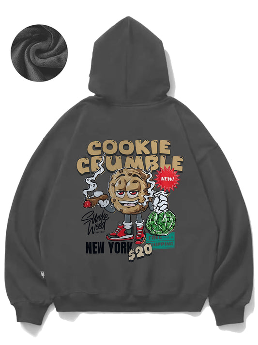 Fun Cartoon Character Men's Autumn and Winter Comfortable Essential Fleece Casual Fashion Hoodie