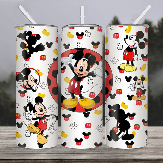Disney 20oz Stainless Steel Tumbler with Straw, Insulated Water Bottle Featuring Cartoon Characters, BPS Free, Hand Wash Only, Ideal for Home, Office, and Travel Use - Perfect for Christmas and Thanksgiving Gifts