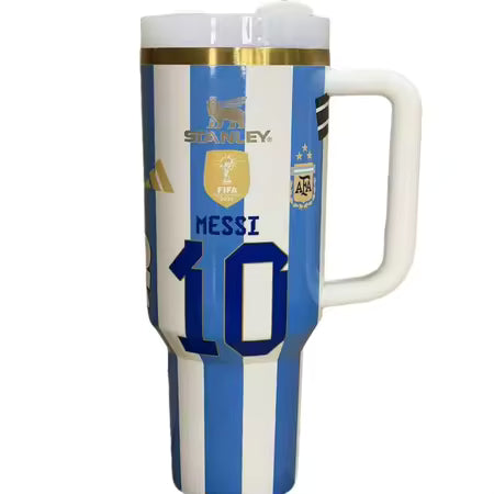 Lionel Messi #10 Argentina Tumbler – La Albiceleste Edition
