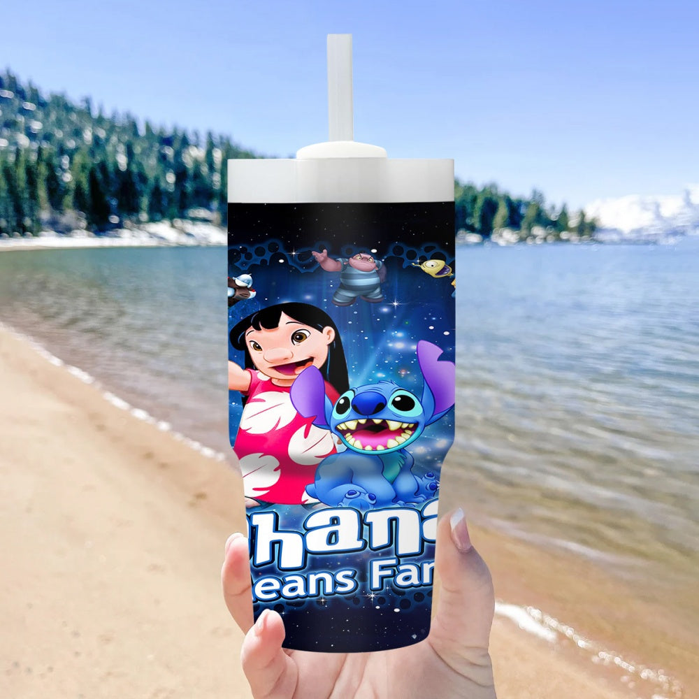 14oz Stainless Steel Tumbler, Cartoon Character Design, Double-Wall Vacuum Insulated Travel Mug, BPS-Free, Hand Wash Only, with Straw for Home and Car Use, Ideal Gift for Family and Friends