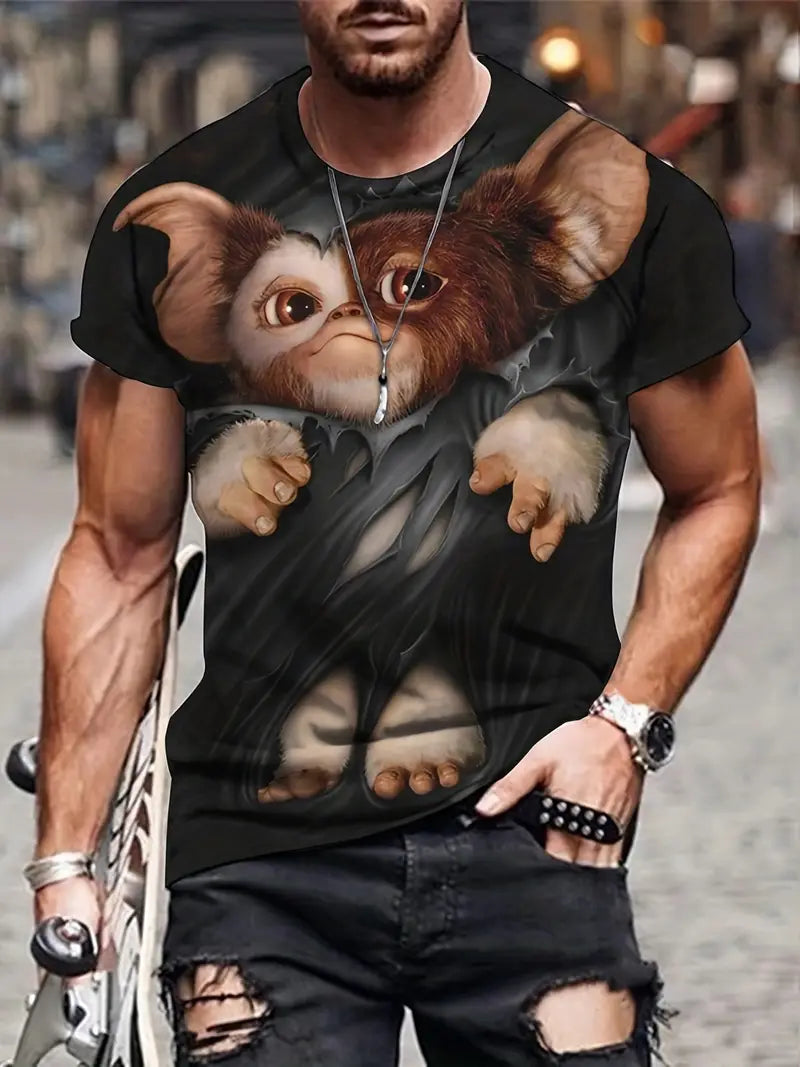 Gizmo 3D Pop Tee – Gremlins Streetwear Drop
