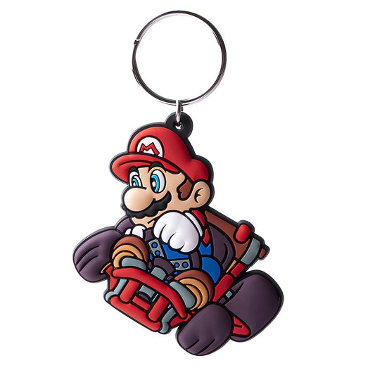 Super Mario Drift Keychain - Cute Cartoon Silicone Charm for Backpacks & Wallets, Perfect Gift for Super Mario Fans | Fun Birthday Party Accessory