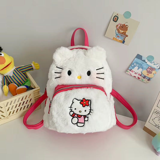 🎀 Hello Kitty Plush Backpack – Cuteness You Can Carry!