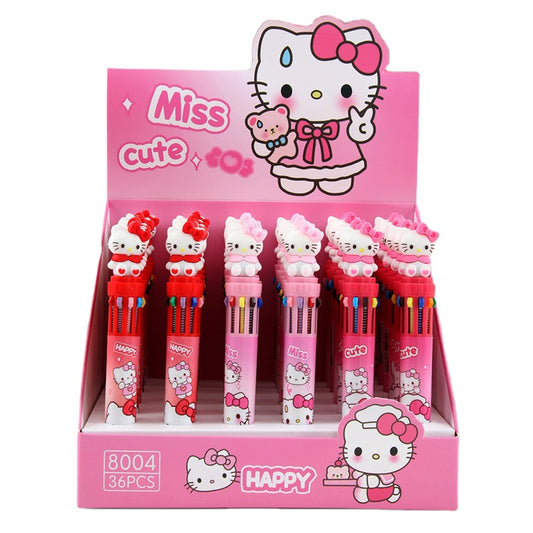 🎀 HELLO KITTY 6-Ink Color Pens – Adorable, Collectible, and Colorful!