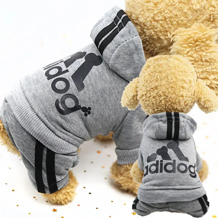 Adidog Dog Clothes Autumn and Winter Sweatshirt.s**PET SUPPLIES**