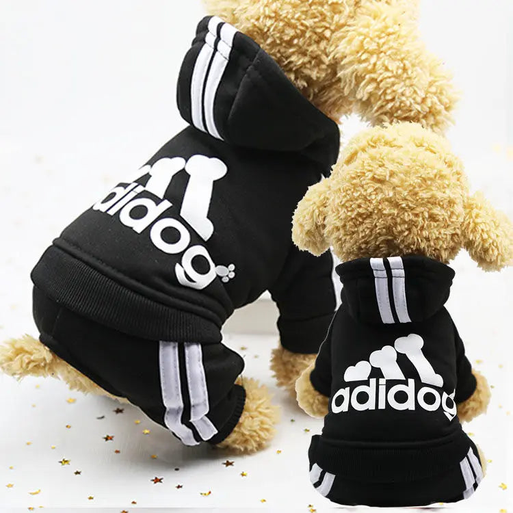 Adidog Dog Clothes Autumn and Winter Sweatshirt.s**PET SUPPLIES**