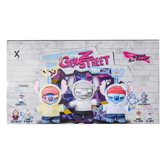 🧬 GenZ Street Box Pendant – Miniso x Stitch Urban Collab